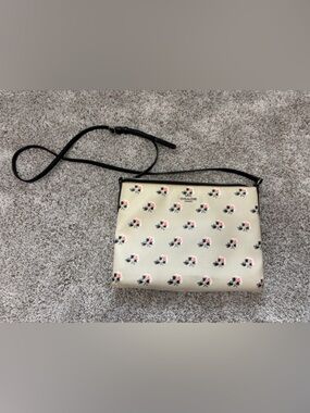 Coach Floral Crossbody Bag with Black Strap